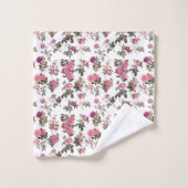 Ouderwetse Roze Rozen Bad Handdoek (Wasdoekje)