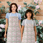 Ouderwetse Roze Rozen Patchwork Schort