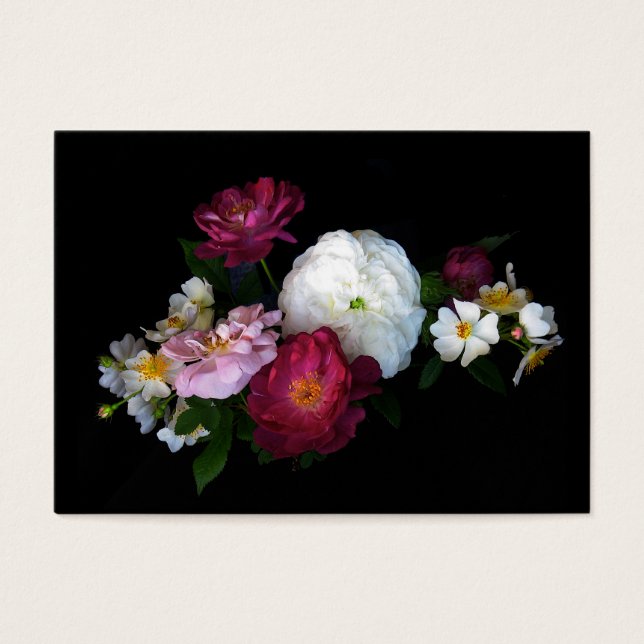 Ouderwetse Rozen ATC Visitekaartjes (Voorkant)
