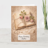 Ouderwetse Rozen Journal Kaart (Voorkant)