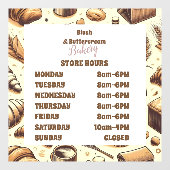 Ouderwetse Rustieke Bakkerij Raamsticker (Vel)