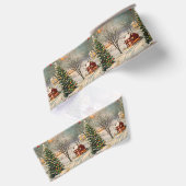Ouderwetse Rustieke Kerstvakantie Grosgrain Lint (Achterkant)