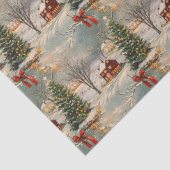 Ouderwetse Rustieke Kerstvakantie Tissuepapier (Detail)