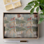 Ouderwetse Rustieke Kerstvakantie Tissuepapier (Geschenk)