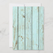 Ouderwetse rustieke land krijtbord bruiloft kaart (Achterkant)