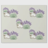 Ouderwetse Rustieke Lavendel Neutraal Cadeaupapier (Vlak)