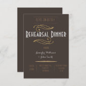 Ouderwetse Rustieke Oefenavond Uitnodigingen (Voorkant / Achterkant)