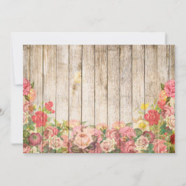 Ouderwetse Rustieke Romantische Rozen Hout