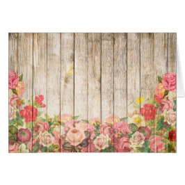 Ouderwetse Rustieke Romantische Rozen Hout