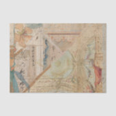 Ouderwetse Rustieke Textuur Roze Perzik Decoupage  Tissuepapier (Voorkant)
