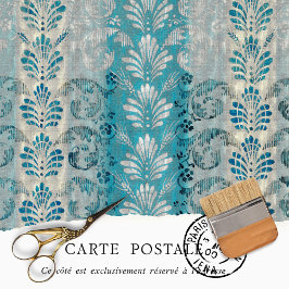 Ouderwetse Rustieke Textuur Victoriaanse Decoupage Tissuepapier