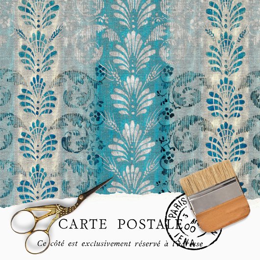 Ouderwetse Rustieke Textuur Victoriaanse Decoupage Tissuepapier