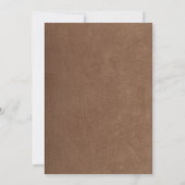 Ouderwetse Rustieke Waterverf Romantische Slingerl Kaart (Achterkant)