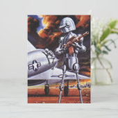 Ouderwetse Sciencefiction Militair Robot Soldaten (Staand voorkant)