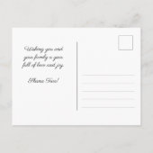 Ouderwetse Shana Tova U'Metuka! aanpasbaar Briefkaart (Achterkant)