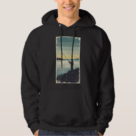 Ouderwetse Silhouet van Merenvisserij Hoodie