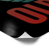 Ouderwetse Skateboarden Skateboard Perfect Poster (Hoek)