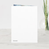 Ouderwetse slee met schaatsen feestdagen kaart (Achterkant)