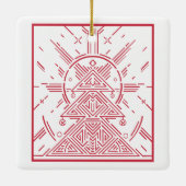 Ouderwetse slee rit ornament (Achterkant)