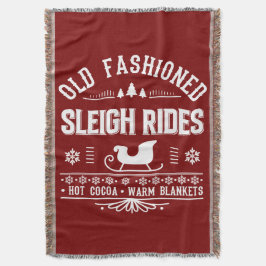 Ouderwetse Sleigh Rides Blanket Gift Deken