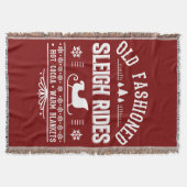 Ouderwetse Sleigh Rides Blanket Gift Deken (Voorkant)
