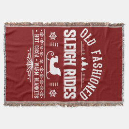 Ouderwetse Sleigh Rides Blanket Gift Deken