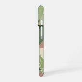 Ouderwetse spinaziebladpatroon iPhone 16 hoesje (Linkerkant)
