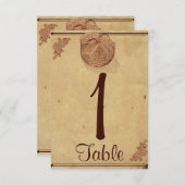 Ouderwetse stenen schuur elegante tafelnummer voor (Voorkant / Achterkant)