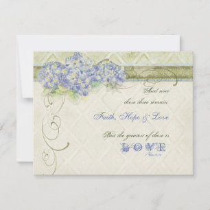 Ouderwetse stijl Blauwe Hortensia Bloemrijke Krul  Save The Date