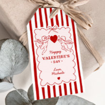 Ouderwetse Stijl Cupido Doodles Gelukkige Valentij
