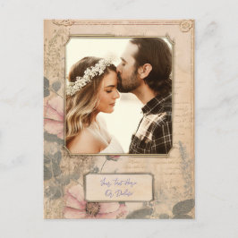 Ouderwetse stijl eigen fotosjabloon briefkaart