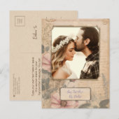 Ouderwetse  stijl eigen fotosjabloon briefkaart (Voorkant / Achterkant)