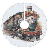 Ouderwetse stoomtrein retro kerst kerstboom rok (Voorkant)