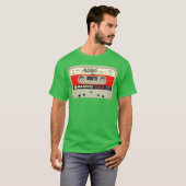 Ouderwetse tape retro t-shirt (Voorkant volledig)