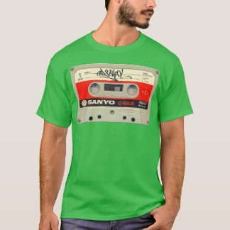 Ouderwetse tape retro t-shirt