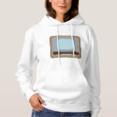 Ouderwetse Televisie Hoodie (Voorkant)