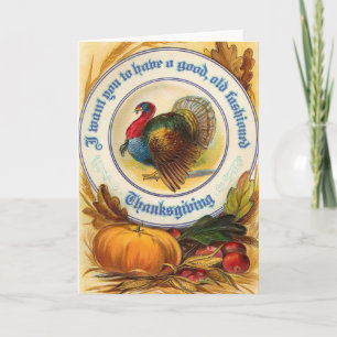 Ouderwetse Thanksgiving Kaart