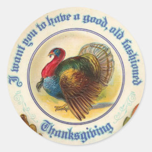Ouderwetse Thanksgiving Sticker