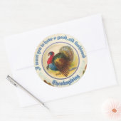 Ouderwetse Thanksgiving Sticker (Envelop)