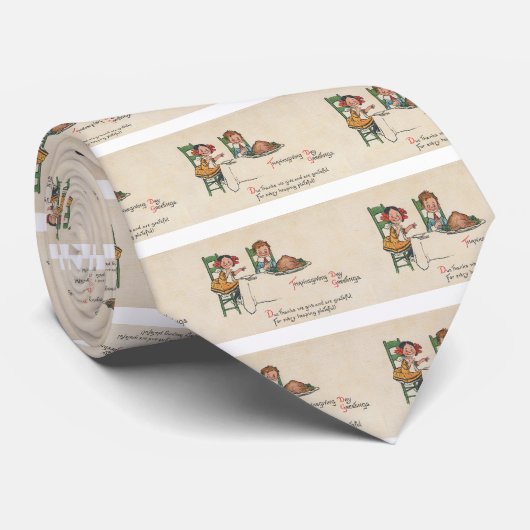 ouderwetse Thanksgiving Stropdas (Opgerold)