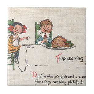 ouderwetse Thanksgiving Tegeltje