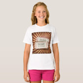 Ouderwetse Ticket Stub Kermis Thema T-shirt (Voorkant volledig)