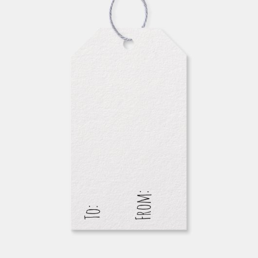 Ouderwetse trein en  winterscène cadeaulabel (Achterkant)