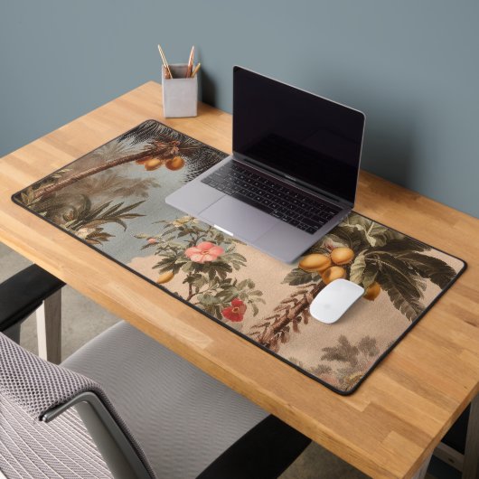 Ouderwetse Tropisch Paradijs met Palmbomen Bureaumat (Kantoor 2)