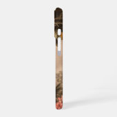 Ouderwetse Tropisch Paradijs met Palmbomen iPhone 16 Hoesje (Linkerkant)