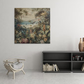 Ouderwetse Tropische Botanische Paradijs Kunst | Canvas Afdruk