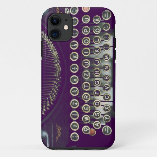 ouderwetse typemachine Case-Mate iPhone case (Achterkant)