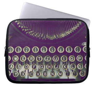 ouderwetse typemachine laptop sleeve
