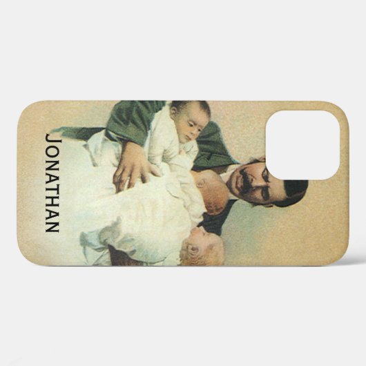 Ouderwetse Vaderdag, het zijn drieling! Case-Mate iPhone Case (Achterkant (horizontaal))