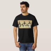 Ouderwetse Vaderdag, het zijn drieling! T-shirt (Voorkant volledig)